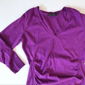 The Limited - 3/4 Sleeve V-neck Knit Top